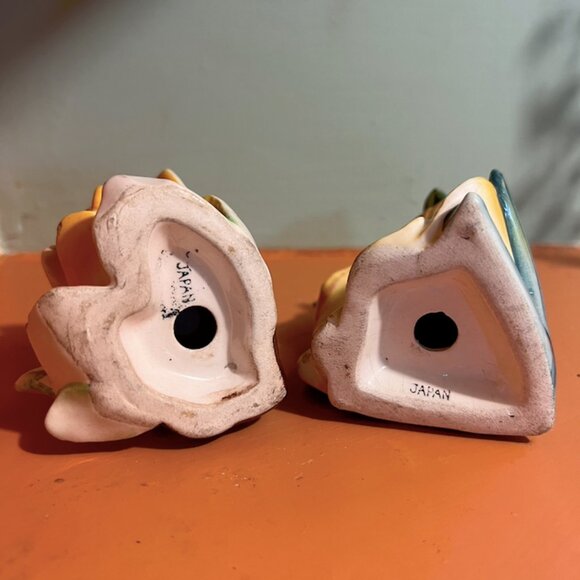 Ceramic Floral Salt & Pepper Shakers | Antique Made in Japan - Picture 15 of 15